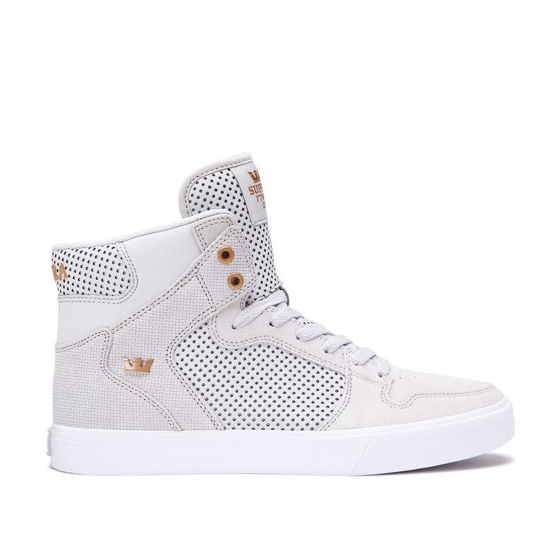 Buty Supra VAIDER - Sneakersy Wysokie Damskie - Głęboka Szare (IXTP-96518)